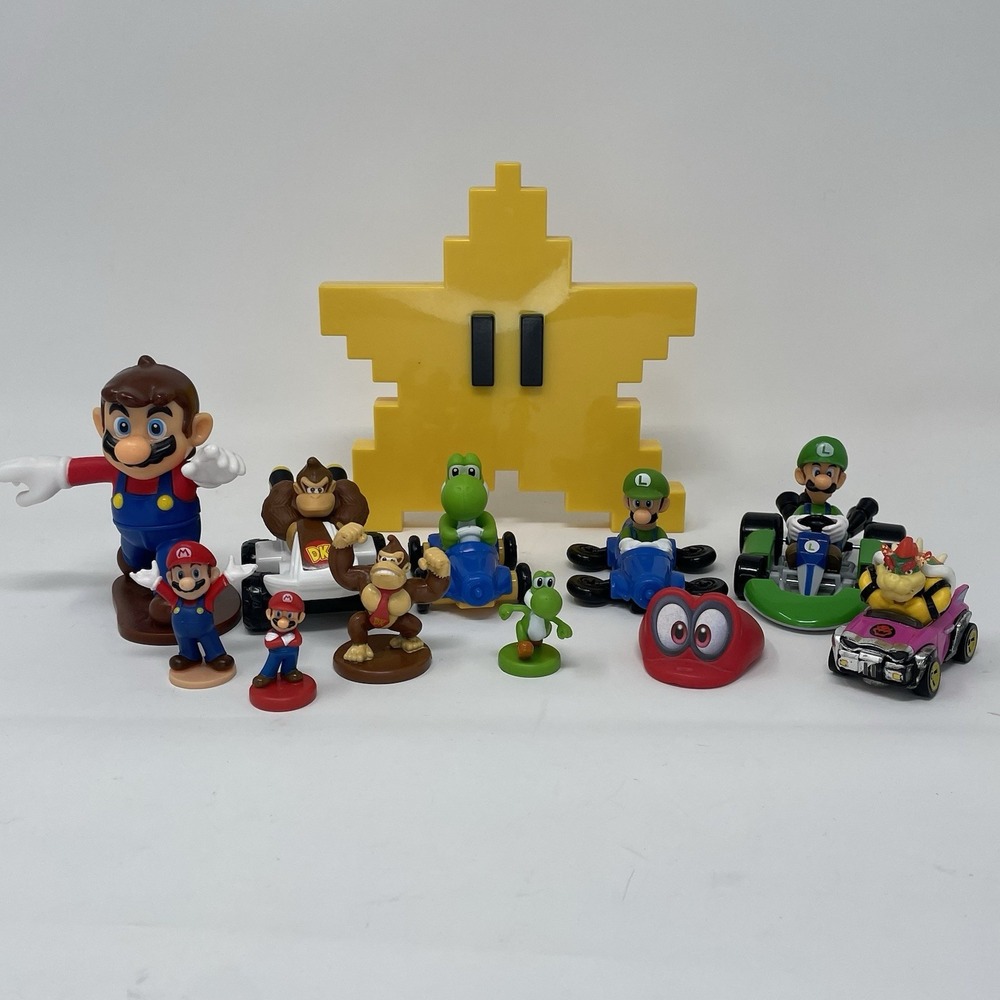 Hot Wheels McDonalds Mario Kart Donkey Kong Racers Figure Lot 12 Bowzer Badwagon - Picture 1 of 8
